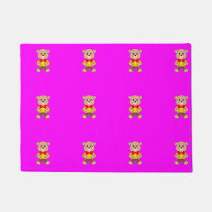 Tapete Teddy Bears Modern Pink Magenta