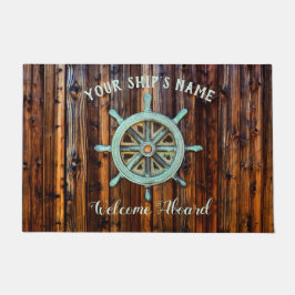 Tapete Tema Náutico Capretes de Bronze Roda