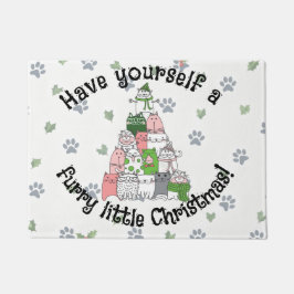 Tapete Tenha um pequeno Natal peludo