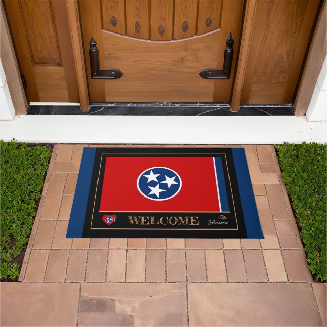 Tapete Tennessee Flag house mat /sport EUA (Ar livre)