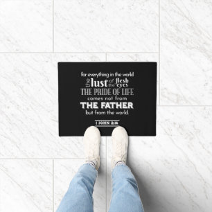Tapete Tentações Mundiais - 1 John 2:16 Bíblia Verso