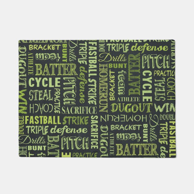 Tapete Termos do Quadro de Softball Fastpitch (Frente)