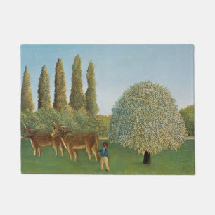 Tapete Terra de pastagem (O Pasto), Henri Rousseau, 1910