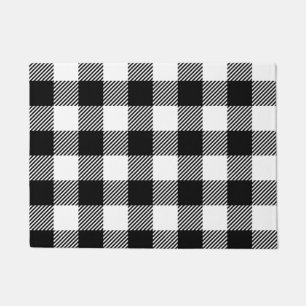 Tapete Teste padrão branco preto do design do guingão d