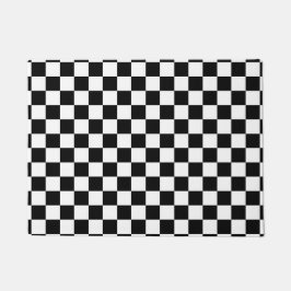 Tapete Teste padrão clássico do branco do preto do