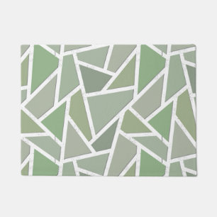 Tapete Teste padrão de mosaico da verde azeitona