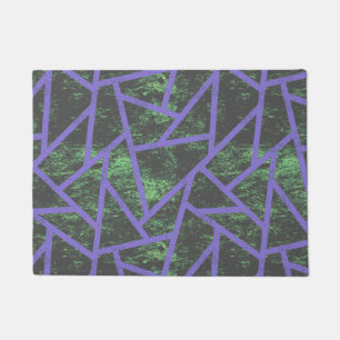 Tapete Teste padrão de mosaico violeta e verde