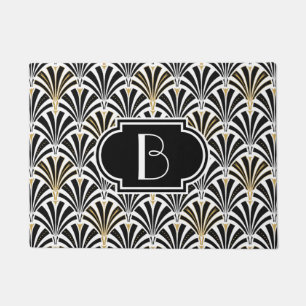Tapete Teste padrão do fã do art deco - enegreça no