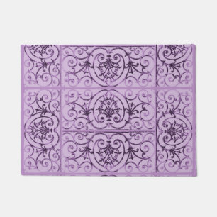 Tapete Teste padrão do scrollwork do Lilac