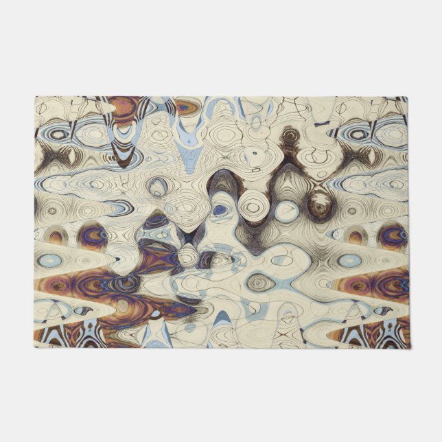 Tapete Teste padrão retro torrado (Frente)