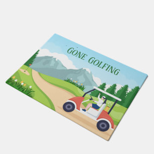 Tapete texto adicionado aos amantes do golfe