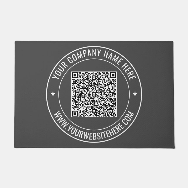 Tapete Texto de Informações de Código QR Porta de Promoçã (Frente)