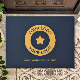 Tapete Texto do site de logotipo comercial personalizado