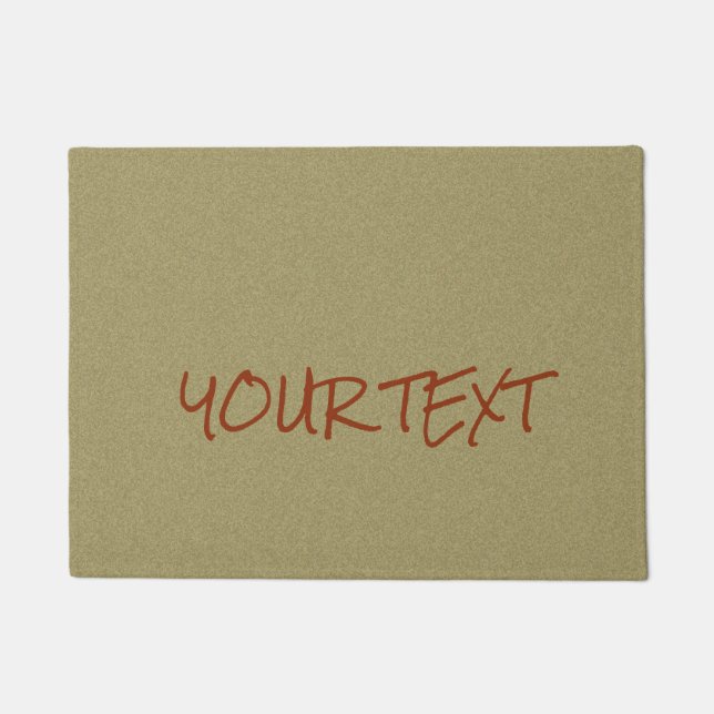 Tapete Texto e cor feitos sob encomenda simples (Frente)