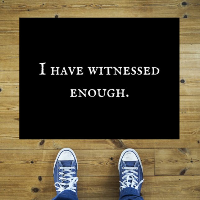 Tapete Texto introdutório Sarcástico engraçado "Testemunh (Doorbell-ringers will get the message.)