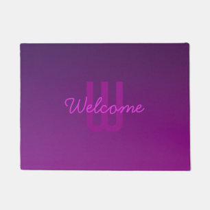 Tapete Texto Monograma Editável Moderno e Ombre Roxo