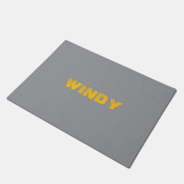 Tapete Texto personalizado desbotado amarelo no cinza