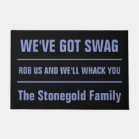 Texto Personalizado Engraçado Portátil Mafia Swag