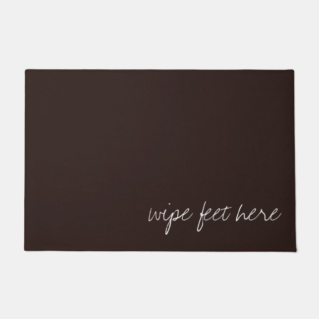 Tapete Texto personalizado sobre chocolate escuro (Frente)