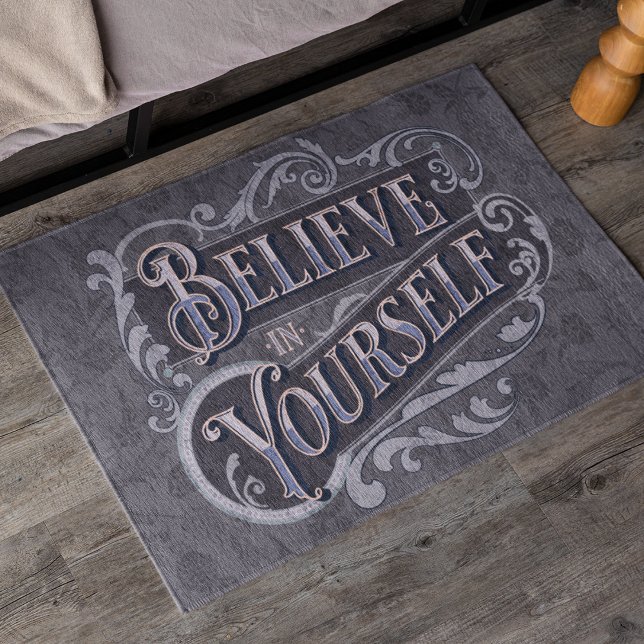 Tapete Texto Retroativo Florear Cinza de Oferta Motivacio (Criador carregado)