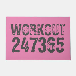 Tapete Texto vestido e arranhado Workout 247365 rosa