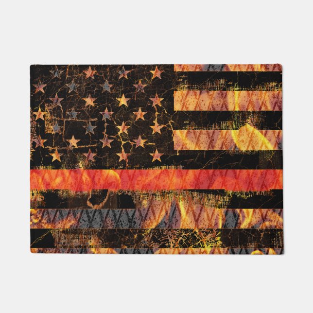 Tapete Thin Red Line and Flames (Frente)