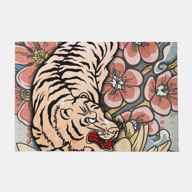 Tapete Tigre Branco (Frente)