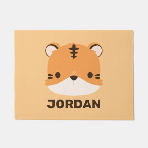 Tapete Tigre de Cuta com Nome Personalizado