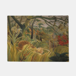 Tapete Tigre surpreendido em uma tempestade tropical