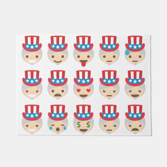 Tapete tio sam emoji doormat mat (Frente)