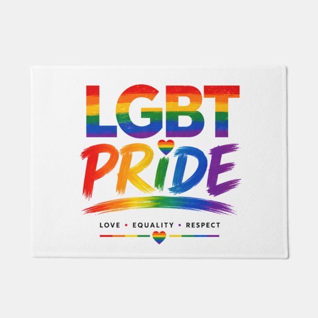 Tapete Tipografia Arco-íris Orgulho LGBT (Frente)