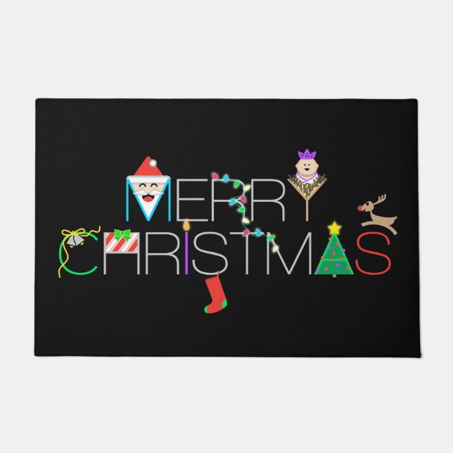 Tapete Tipografia Feliz de Natal (Frente)