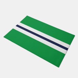 Tapete Tiras Brancas De Marinho Moderno Em Kelly Green
