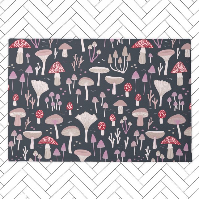 Tapete Toadstool Fungi (Mushroom Toadstool Fungi modern doormat)