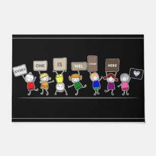 Tapete Todos São Bem-Vindo Aqui, Miúdos Bonitos. 