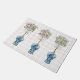 Tapete Tópico, azul e manivela branca