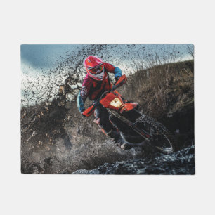 Tapete Travesseiro decorativo de motociclista