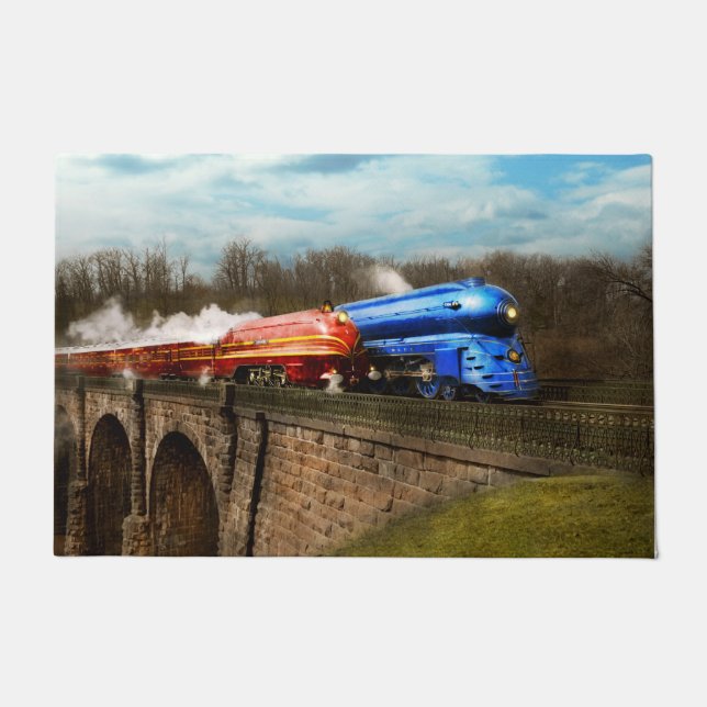 Tapete Trem - retro - encontre os Royals 1938 (Frente)