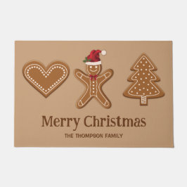 Tapete Três Formas de Biscoito de Natal de Gengibre & Tex