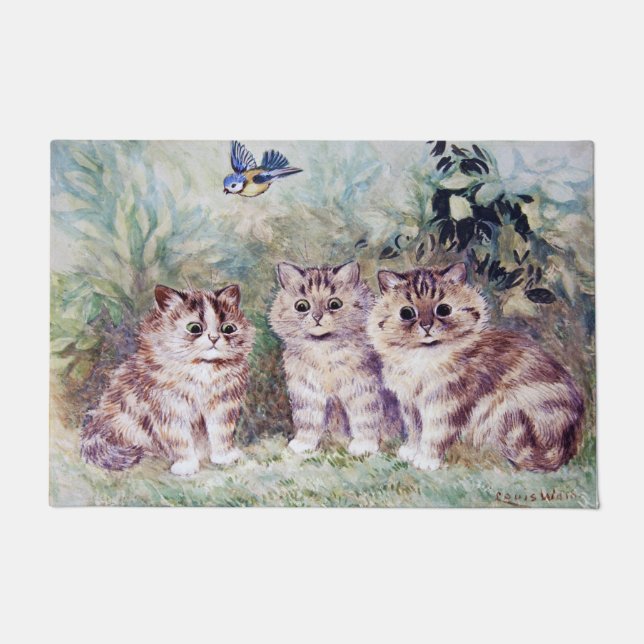 Tapete Três Kittens, Louis Wain (Frente)