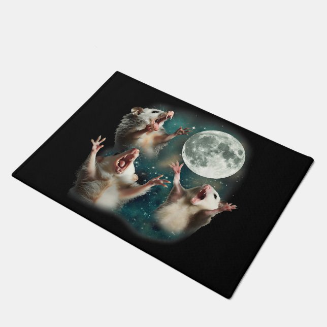 Tapete Três Possum Lua 3 Gambá Engraçado Estranho Meme Am (Inclinado)