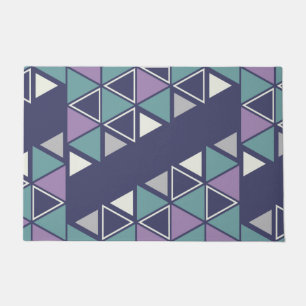 Tapete Triângulos Geométricos Retroativos Multicolores