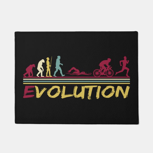 Tapete Triathlon Training Racing Funny Men Coach Gift (Frente)