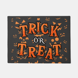 Tapete Trick ou Tratar Doormatas de Halloween