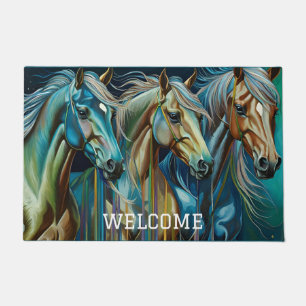 Tapete Trio de Cavalos
