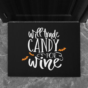 Tapete Trocará doces para vinho Bonito Humor de Hallow