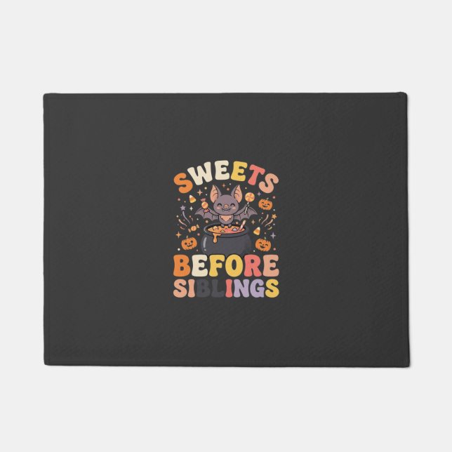 Tapete Trocas de Doces de Halloween entre Irmãos (Frente)