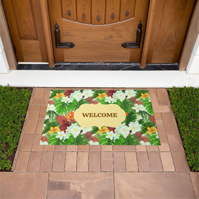 Tapete Tropical Vibrante Personalizado (Ar livre)