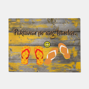 Tapete Tsinelas do "madeira amarela do ANG de Pakiiwan po