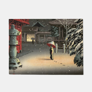 Tapete Tsuchiya Koitsu - Neve no Santuário Nezu